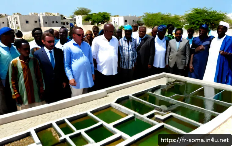 소말리아의 도시 개발 정책 - Photorealistic urban planning meeting in Mogadishu, Somalia, Somali city officials and community rep...